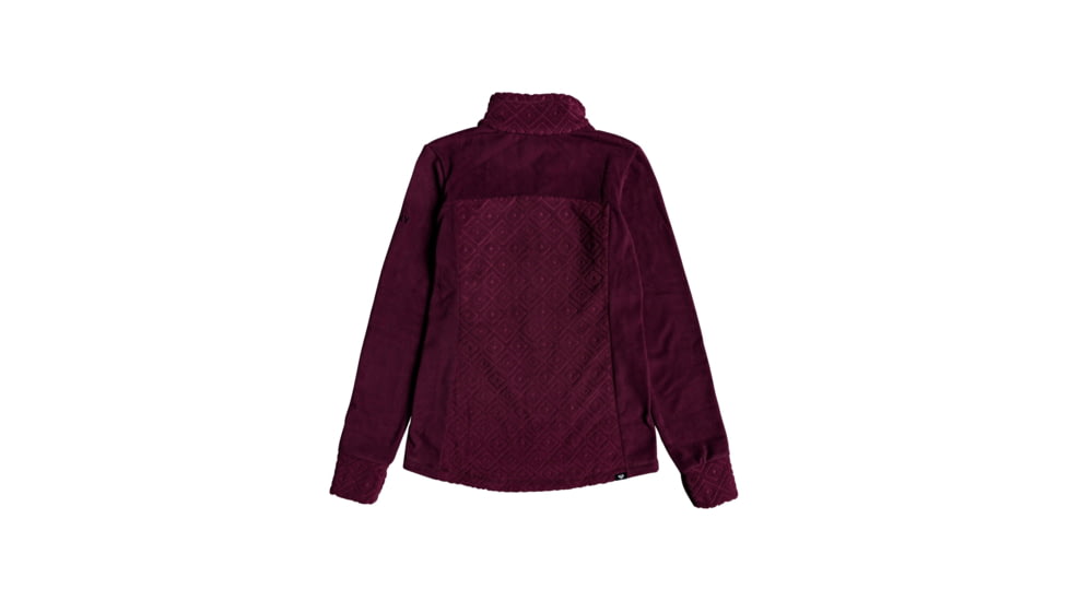 Roxy Surface Zip Through - Womens, Grape Wine Losange Jacquard, Large, ERJFT03978-PSF1-L