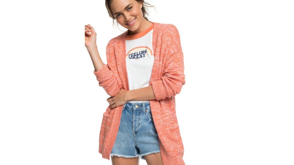 Roxy Valley Shades Cardigan - Womens, Carnelian, Medium, ERJSW03330-NKW0-M