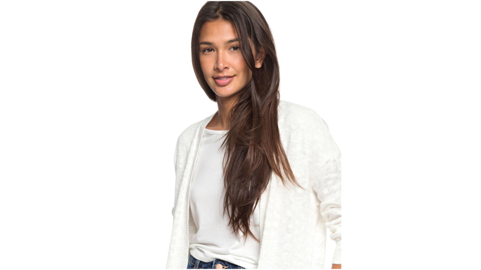 Roxy Valley Shades Cardigan - Womens, Snow White, Medium, ERJSW03391-WBK0-M
