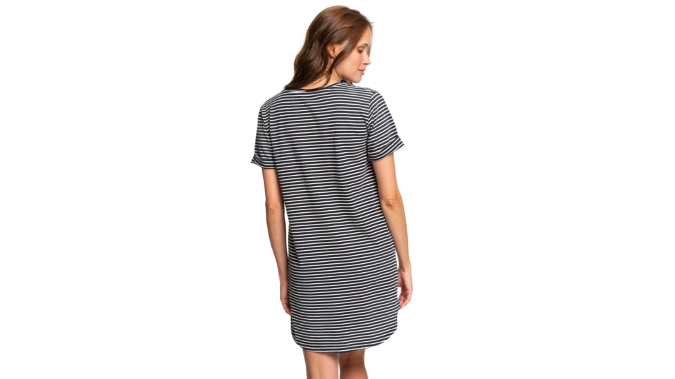Roxy Walking Alone Dress - Womens, Anthracite Re Marina Stripes, Large, ERJKD03265-XKWK-L