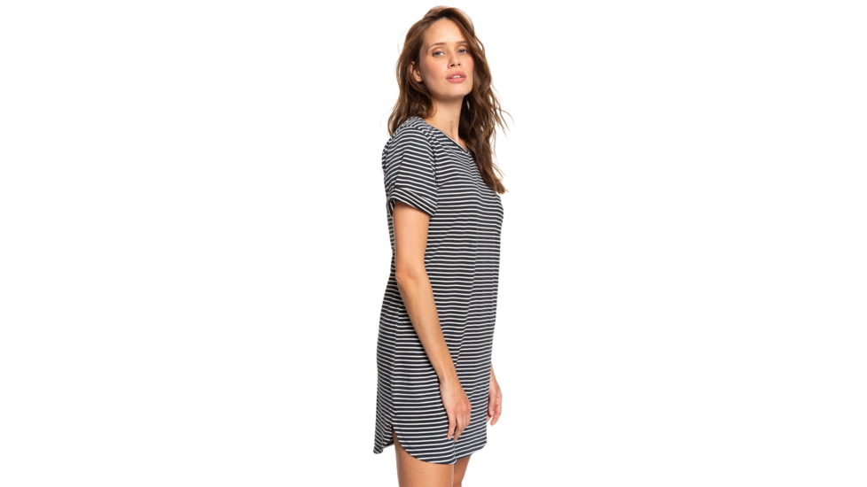 Roxy Walking Alone Dress - Womens, Anthracite Re Marina Stripes, Large, ERJKD03265-XKWK-L