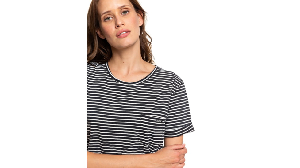 Roxy Walking Alone Dress - Womens, Anthracite Re Marina Stripes, Large, ERJKD03265-XKWK-L