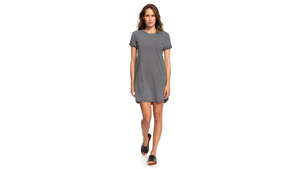 Roxy Walking Alone Dress - Womens, Anthracite Re Marina Stripes, Large, ERJKD03265-XKWK-L