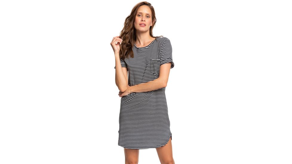 Roxy Walking Alone Dress - Womens, Anthracite Re Marina Stripes, Large, ERJKD03265-XKWK-L