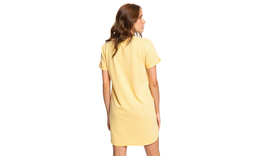 Roxy Walking Alone Dress - Womens, Golden Glow Rev Marina Stripes, Small, ERJKD03265-XYYW-S