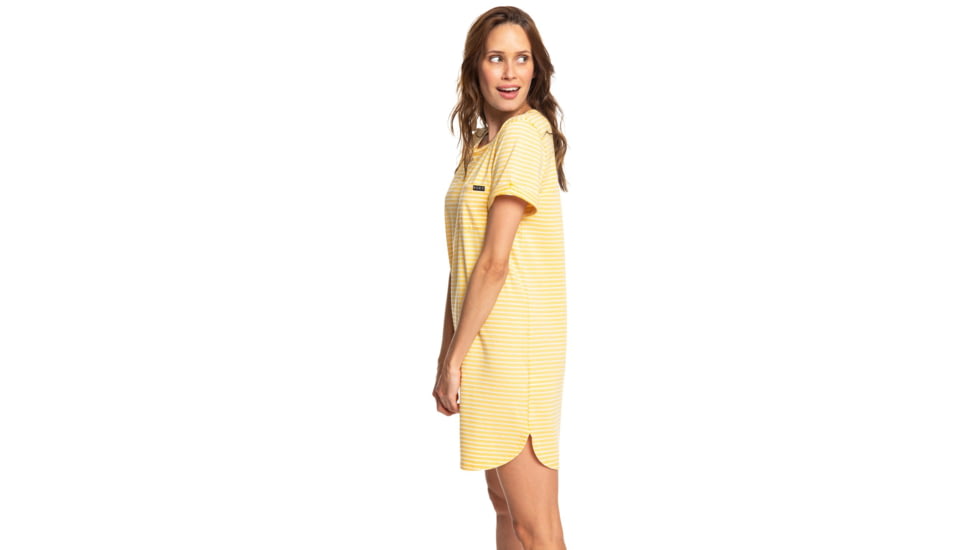 Roxy Walking Alone Dress - Womens, Golden Glow Rev Marina Stripes, Small, ERJKD03265-XYYW-S
