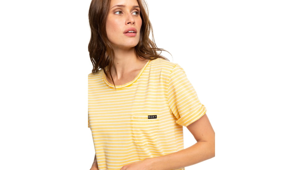 Roxy Walking Alone Dress - Womens, Golden Glow Rev Marina Stripes, Small, ERJKD03265-XYYW-S