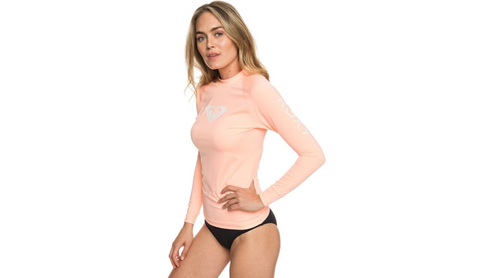 Roxy Whole Hearted Ls - Womens, Souffle, Large, ERJWR03221-MFG0-L