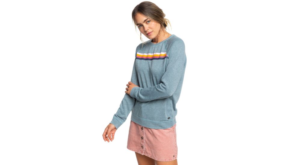 Roxy Wishing Away Sweater - Womens, Trooper, Small, ERJFT04094-BLN0-S