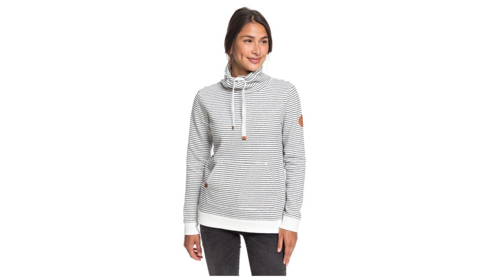 Roxy Worlds Away Stripe Sweater - Womens, Anthracite Marina Stripes, Small, ERJFT04071-KVJ3-S