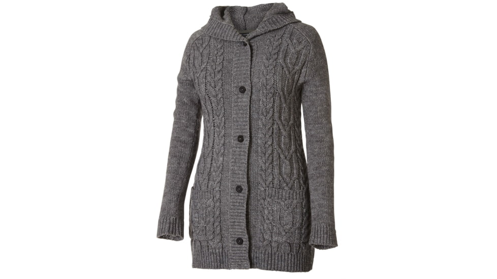 Royal Robbins Ahwahnee Hooded Cardigan - Women's-Charcoal-Small