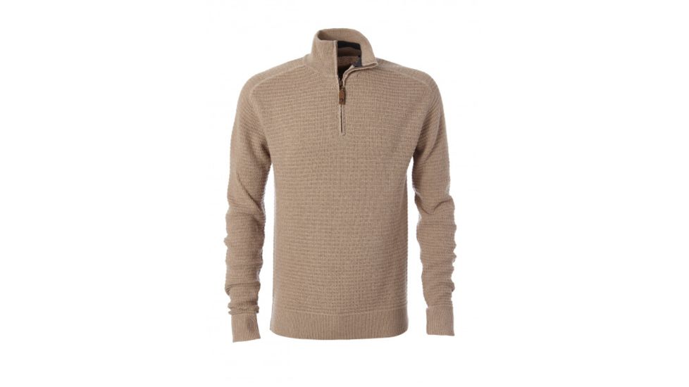 Royal Robbins Merino Thermal 1/4 Zip Sweater - Men's, Oatmeal, Large, 77247-23-L