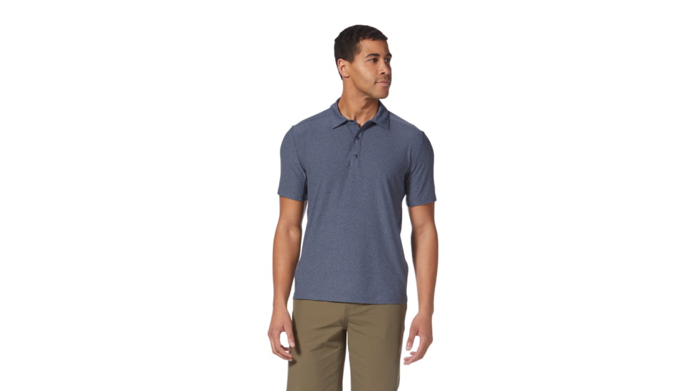 Royal Robbins Amp Lite Polo - Mens, Navy Htr, Small, Y411028-760-S