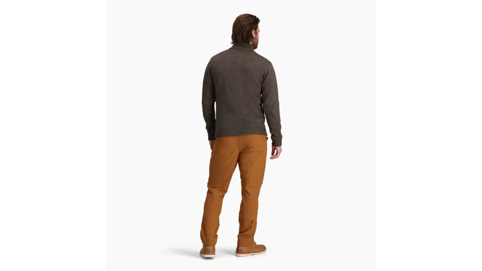 Royal Robbins Baylands Lined 1/2 Zip - Mens, Black Olive Htr, Large, Y417017300L