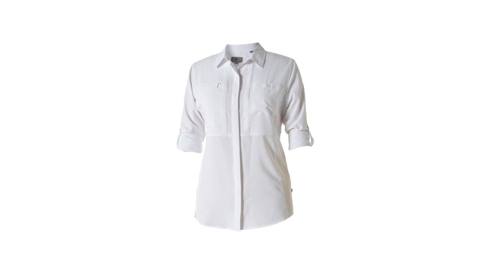 Royal Robbins Bug Barrier Expedition Women's Long Sleeve Shirt, White, M 32124-WHITE-M