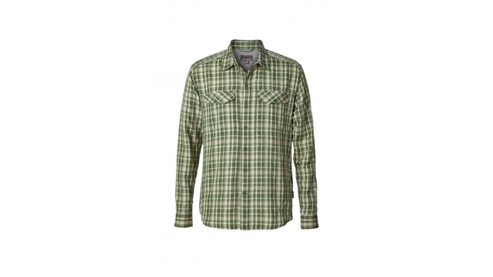 Royal Robbins Bug Barrier Ultra Light Mens Long Sleeve Shirt, Elm Green, L, 42386-ELM GREEN-L
