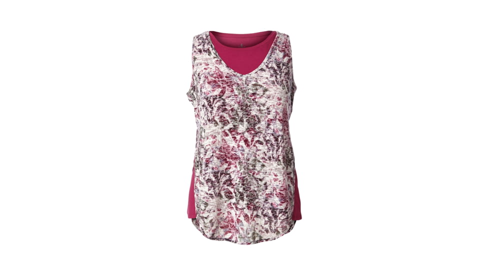 Royal Robbins Burnout Double Women's Tank Top, Raspberry Pt, L 60739-RASPBERRY PT-L