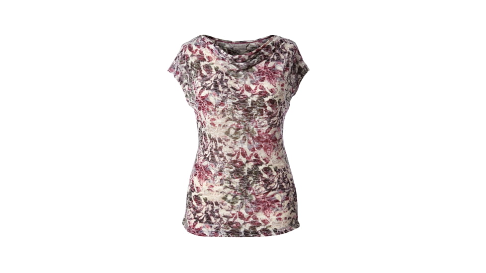 Royal Robbins Burnout Women's Short Sleeve Top, Raspberry Pt, L 61722-RASPBERRY PT-L