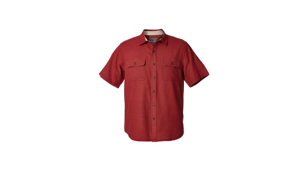 Royal Robbins Cool Mesh Men's Short Sleeve Shirt, Sumac Xd, M 71914-SUMAC XD-M