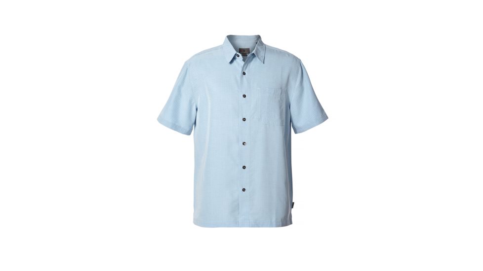 Royal Robbins Desert Pucker Dry Men's Short Sleeve Shirt, Winter Sky, S 71200-WINTER SKY-S
