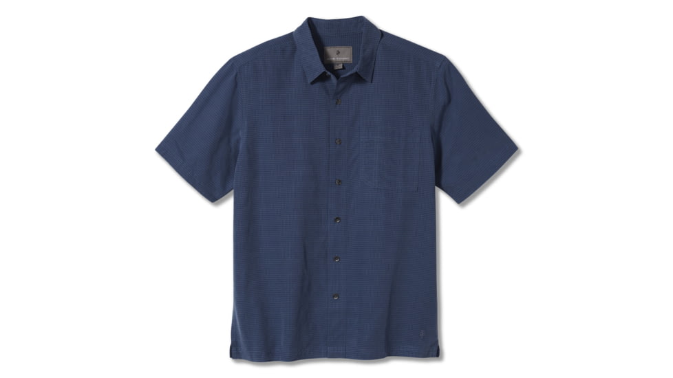 Royal Robbins Desert Pucker Dry Mens Short Sleeve Shirt, Collins Blue, S, Y71200-Collins Blue-S