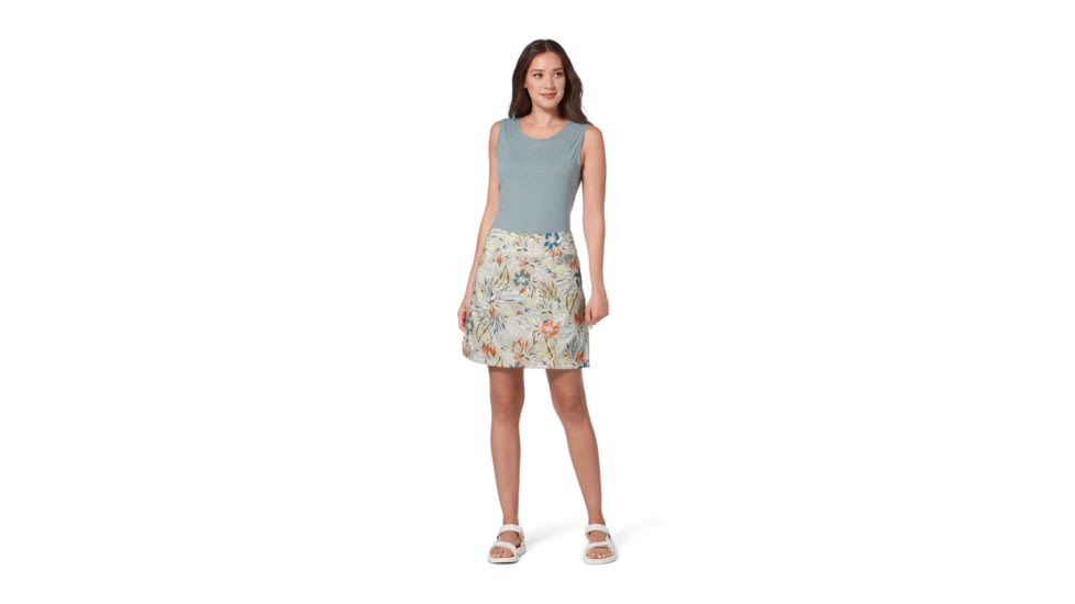 Royal Robbins Discovery III Printed Skort - Womens, LT Khaki Palisades Print, 6, Y325007-Lt Khaki-6
