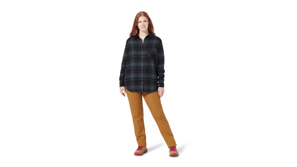 Royal Robbins Dream Trekker Relaxed Flannel LS Shirt - Women's, Extra Small, Naval Rena Pld, Y622018-424-XS