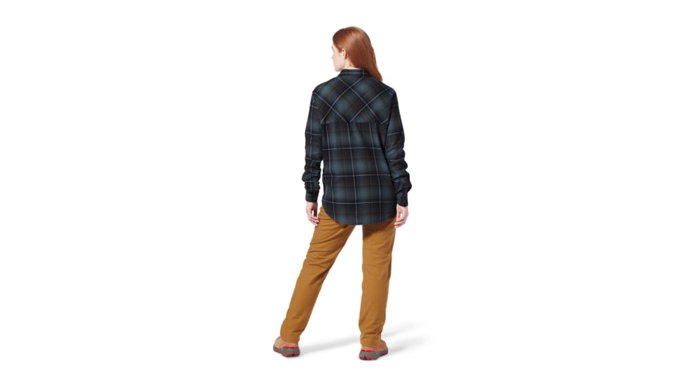 Royal Robbins Dream Trekker Relaxed Flannel LS Shirt - Women's, Extra Small, Naval Rena Pld, Y622018-424-XS