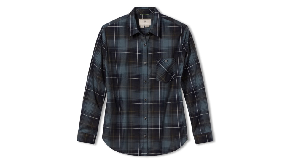 Royal Robbins Dream Trekker Relaxed Flannel LS Shirt - Women's, Extra Small, Naval Rena Pld, Y622018-424-XS