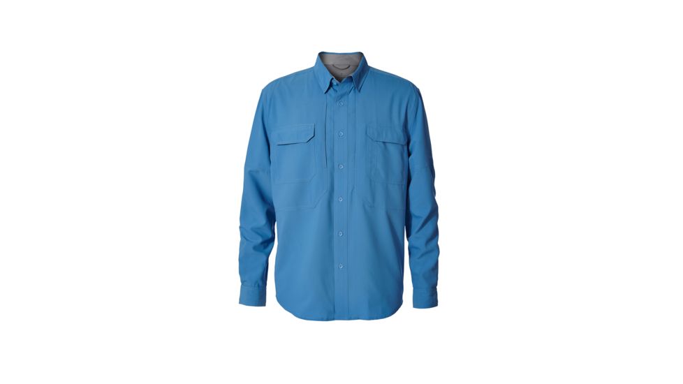 Royal Robbins Expedition Chill Men's Long Sleeve Shirt, Parisian Blue, XL 42193-PARISIAN BLUE-XL
