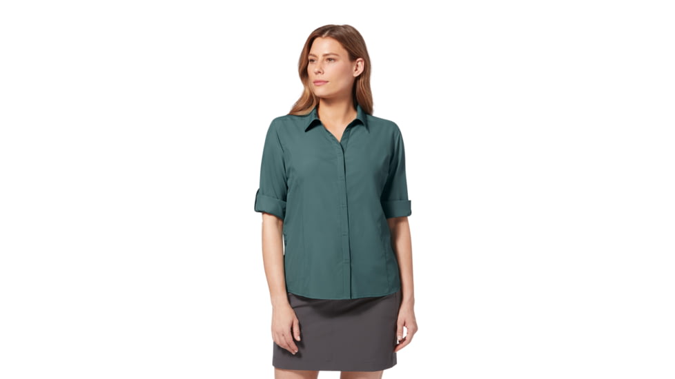 Royal Robbins Expedition II 3/4 Sleeve Shirt - Womens, Sea Pine, XL, Y322027-Sea Pine-XL