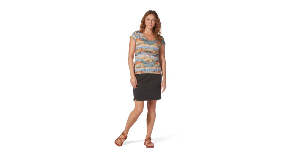 Royal Robbins Featherweight Tee - Womens, Baked Clay Owens Pt, Extra Large, Y611013-918-XL