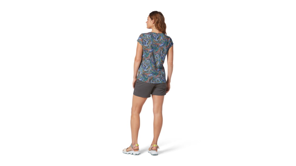 Royal Robbins Featherweight Tee - Womens, Charc Caulfield Pt, Small, Y611013-013-S