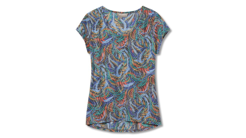 Royal Robbins Featherweight Tee - Womens, Charc Caulfield Pt, Small, Y611013-013-S