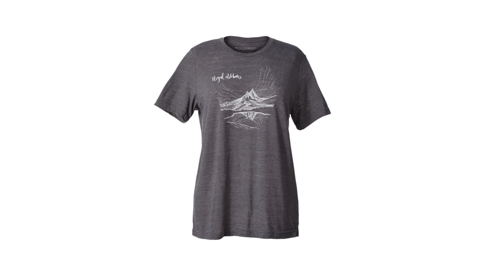Royal Robbins First Date Women's Short Sleeve Tee Shirt, Charcoal, L 61933-CHARCOAL-L