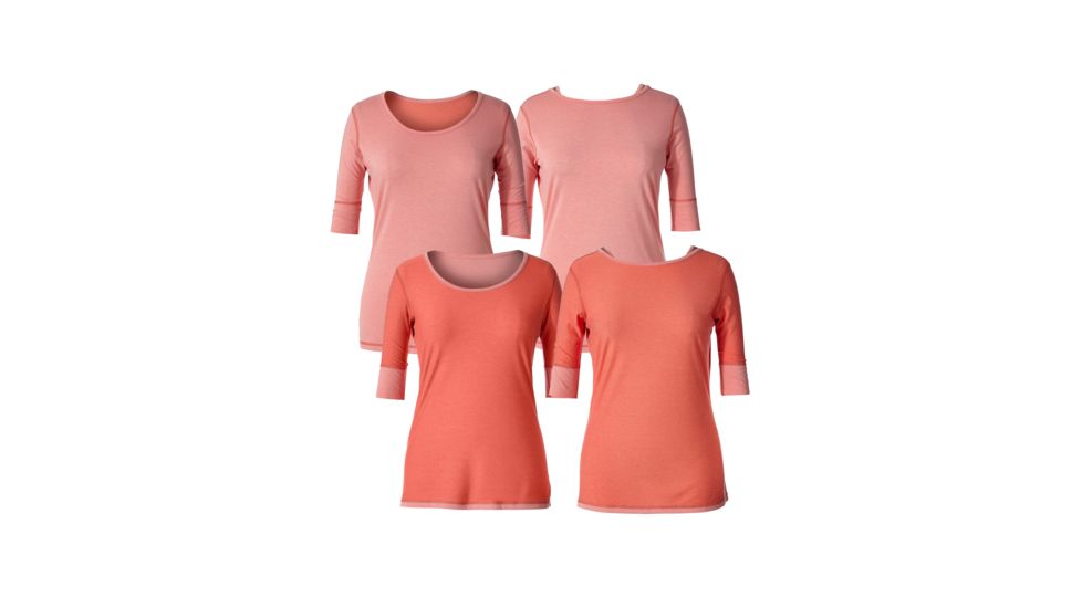 Royal Robbins Flip N Twist Womens Half Sleeve Tee Shirt, Strawberry Ice, L 31447-STRAWBERRY ICE-L