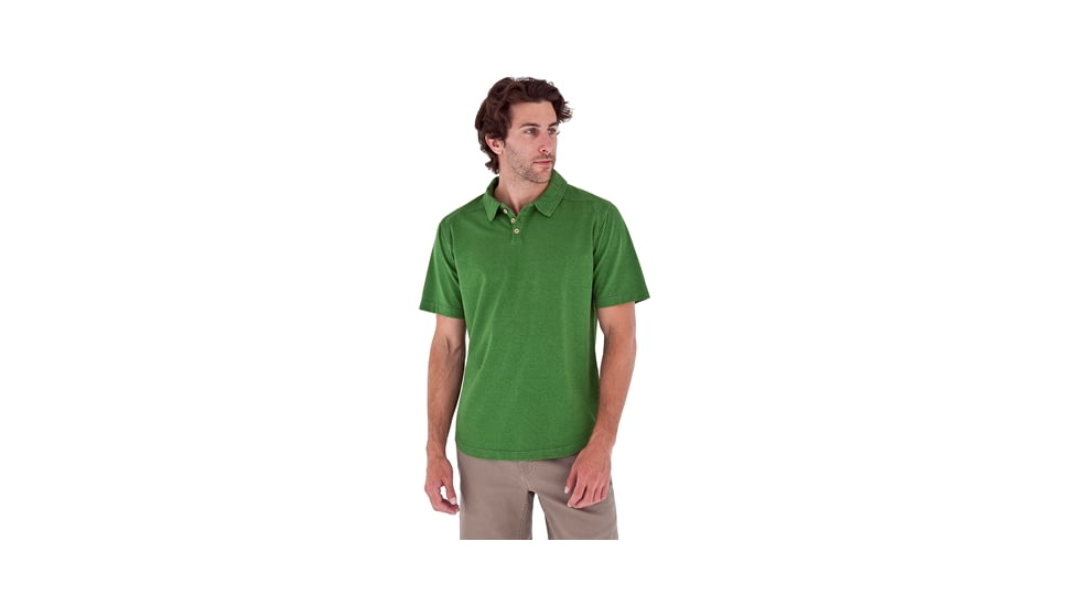 Royal Robbins Flynn Short Sleeve Polo - Men's-Dark Evergreen-Small