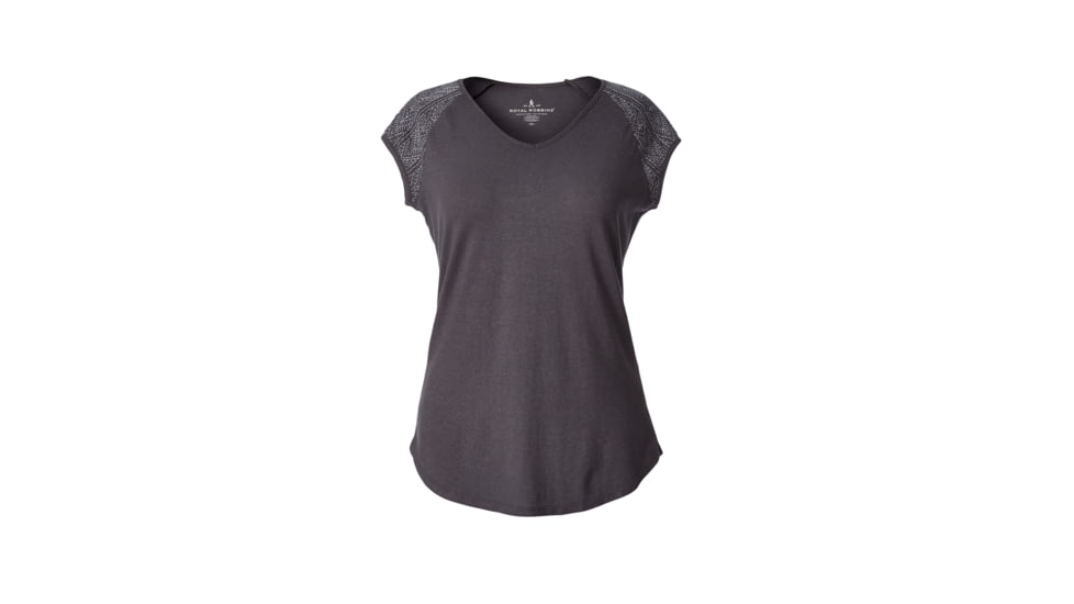 Royal Robbins Flynn Short Sleeve Women's Top, Asphalt, L 61721-ASPHALT-L