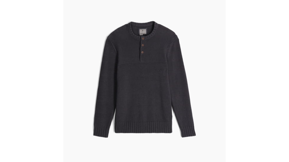 Royal Robbins Headlands Hemp Button Crew - Mens, Asphalt, Small, Y717021568S