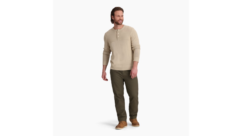 Royal Robbins Headlands Hemp Button Crew - Mens, Lt Khaki, Extra Large, Y717021132XL