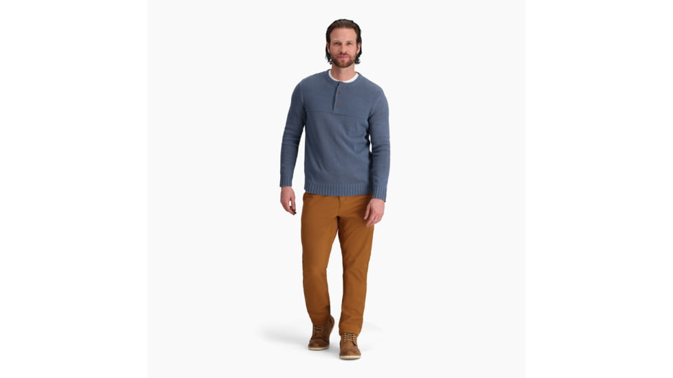 Royal Robbins Headlands Hemp Button Crew - Mens, Sea, Medium, Y717021762M