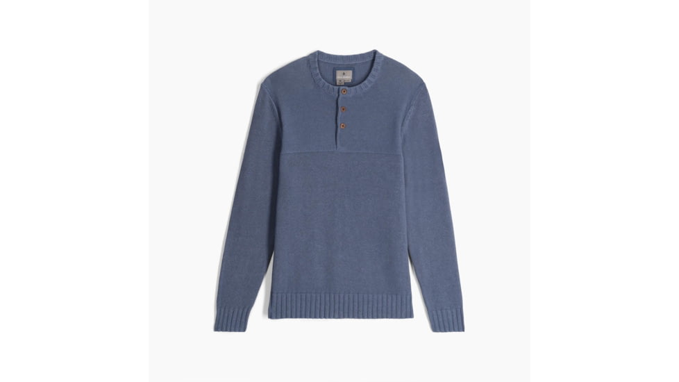 Royal Robbins Headlands Hemp Button Crew - Mens, Sea, Medium, Y717021762M