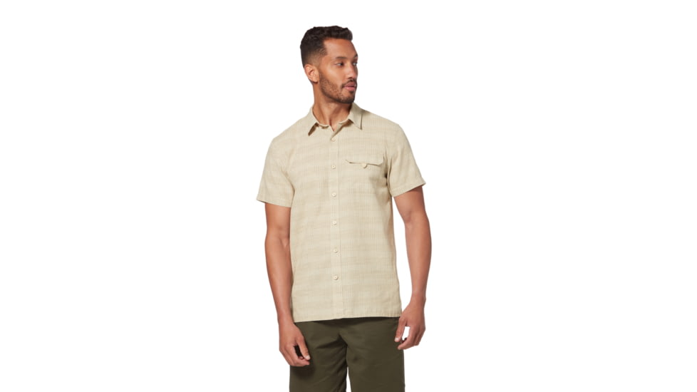 Royal Robbins Hempline Spaced S/S Shirt - Mens, Lt Khaki, XL, Y721021-LT Khaki-XL