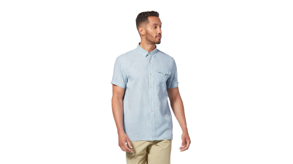 Royal Robbins Hempline Spaced S/S Shirt - Mens, Summer Sky, L, Y721021-Summer Sky-L