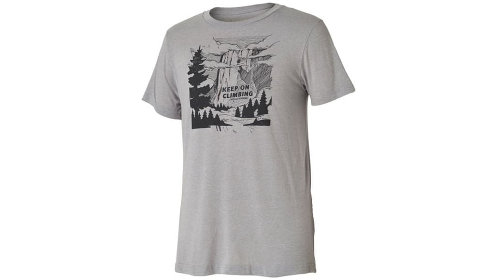 Royal Robbins Keep On Climbing Tee - Men's-Charcoal-Small