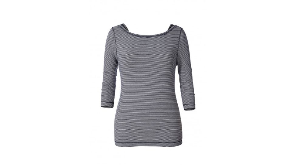 Royal Robbins Kickback To Front Stripe Women's 3/4 Sleeve, Deep Blue St, M 62702-DEEP BLUE STR-M
