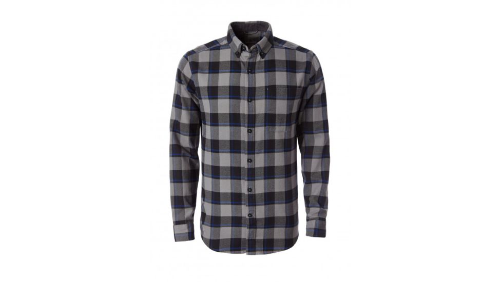 Royal Robbins Lieback Flannel Long Sleeve, Pewter, Small, 72973-732-S