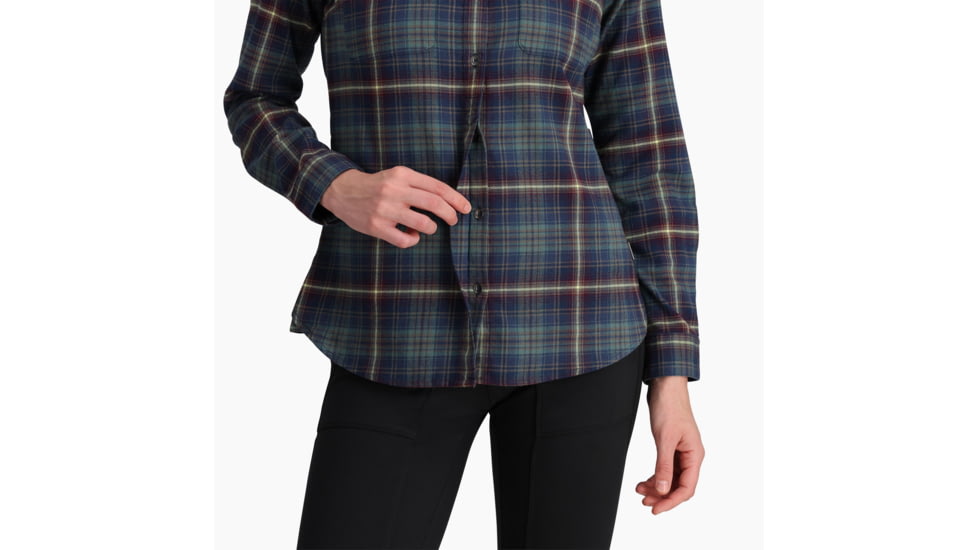 Royal Robbins Lieback Flex Tunic Long Sleeve - Womens, Deep Blue Rush Creek Pld, Large, Y622020466L