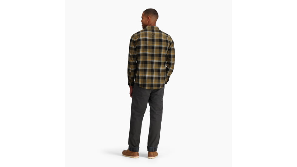 Royal Robbins Lieback Organic Cotton Flannel Long Sleeve - Mens, Dark Olive Timbercove Pld, Small, Y722022336S