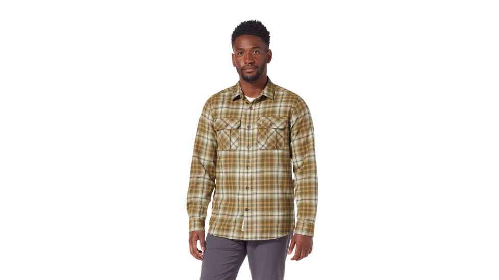 Royal Robbins Lost Coast Flannel Plaid Long Sleeve Shirt - Men's, Small, Dark Olive Rockport Pld, Y422023-986-S